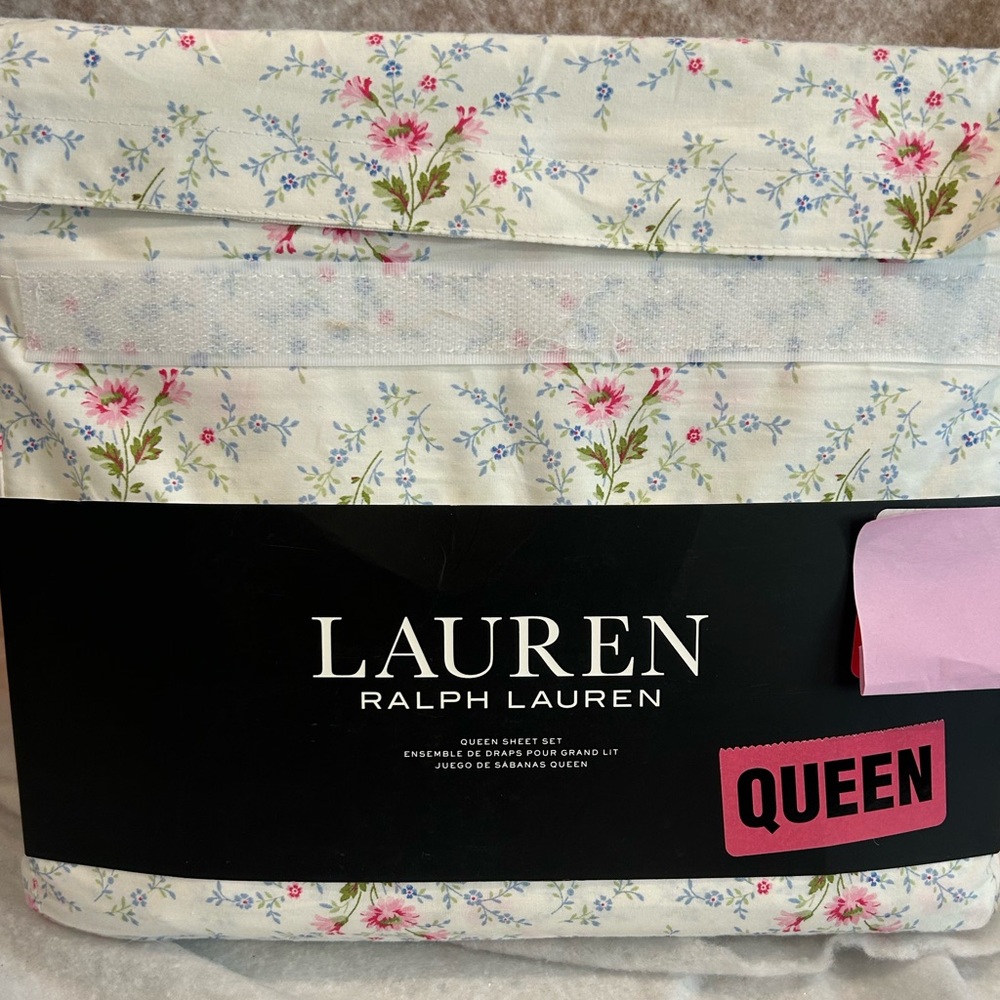 Lauren Ralph Lauren petite floral queen sheet set